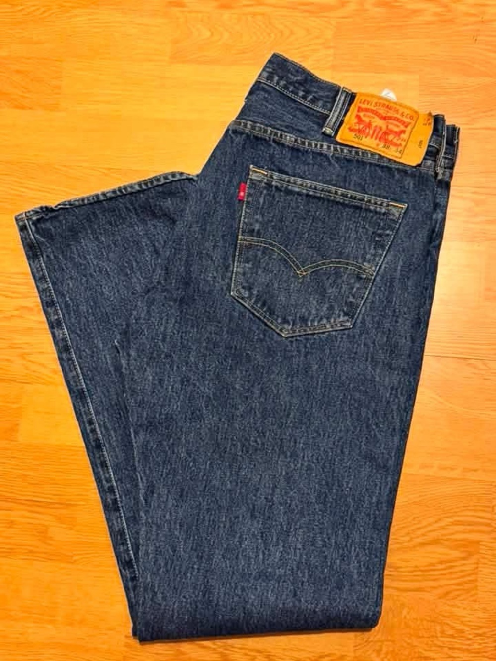 Levi's 501 Men's Straight Leg Indigo Blue Jeans